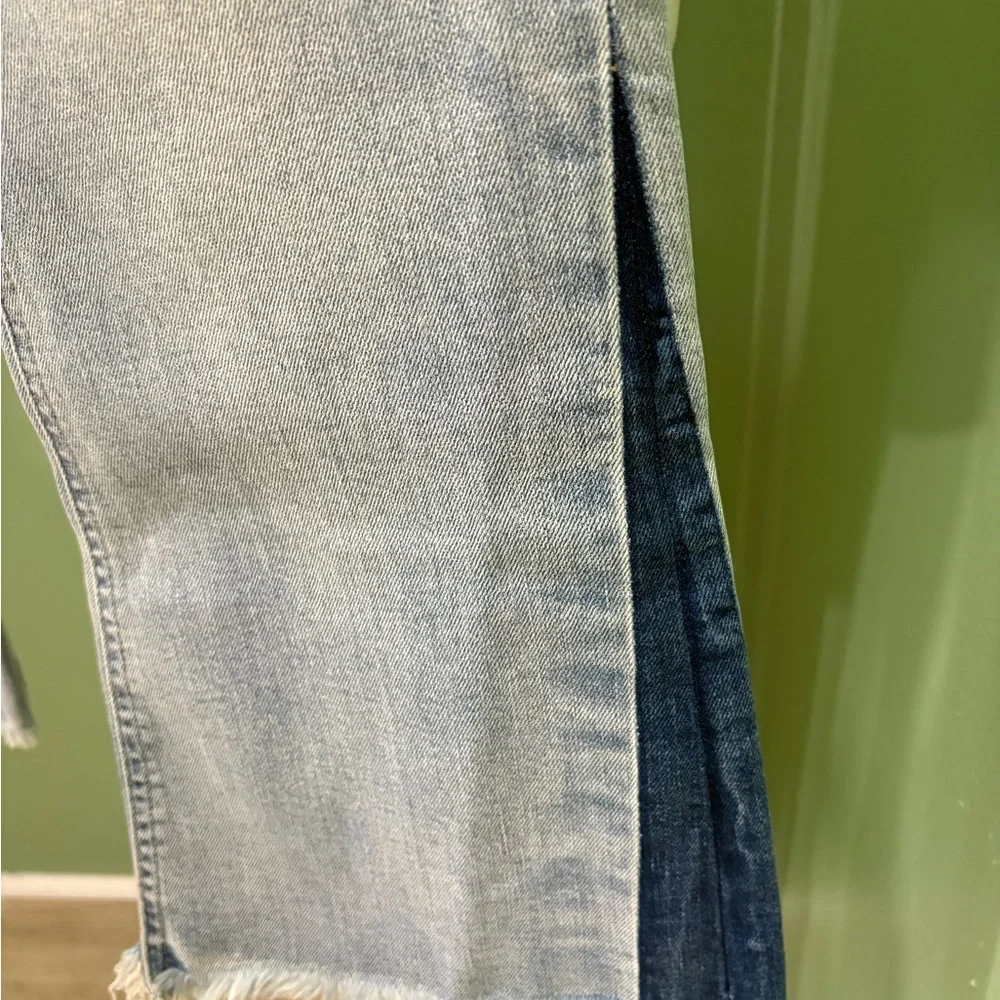 Lucky Brand Light Blue Distressed Flare Jeans - Picture 3 of 6